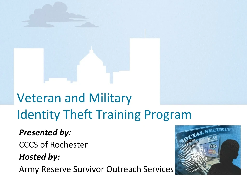 veteran and military identity theft training program