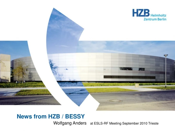 News from HZB / BESSY