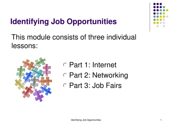 Identifying Job Opportunities