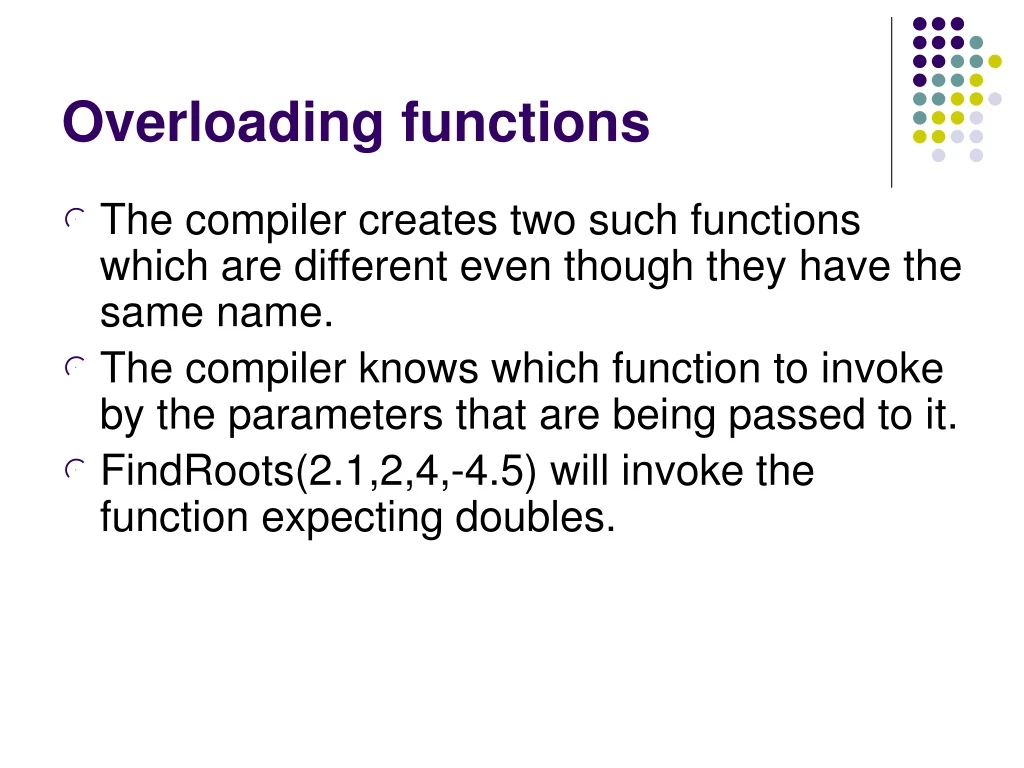 overloading functions