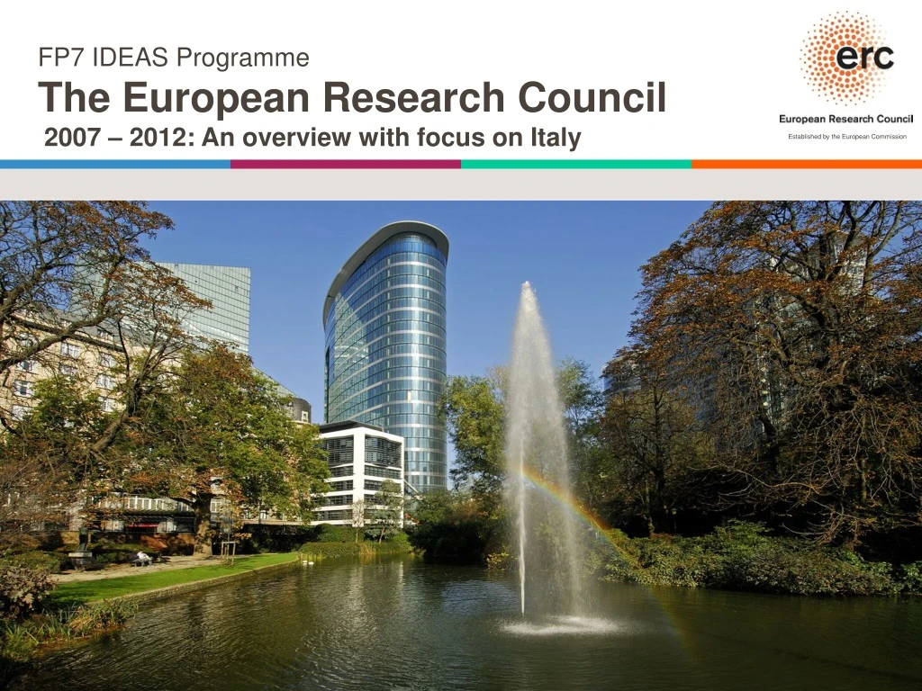 fp7 ideas programme the european research council