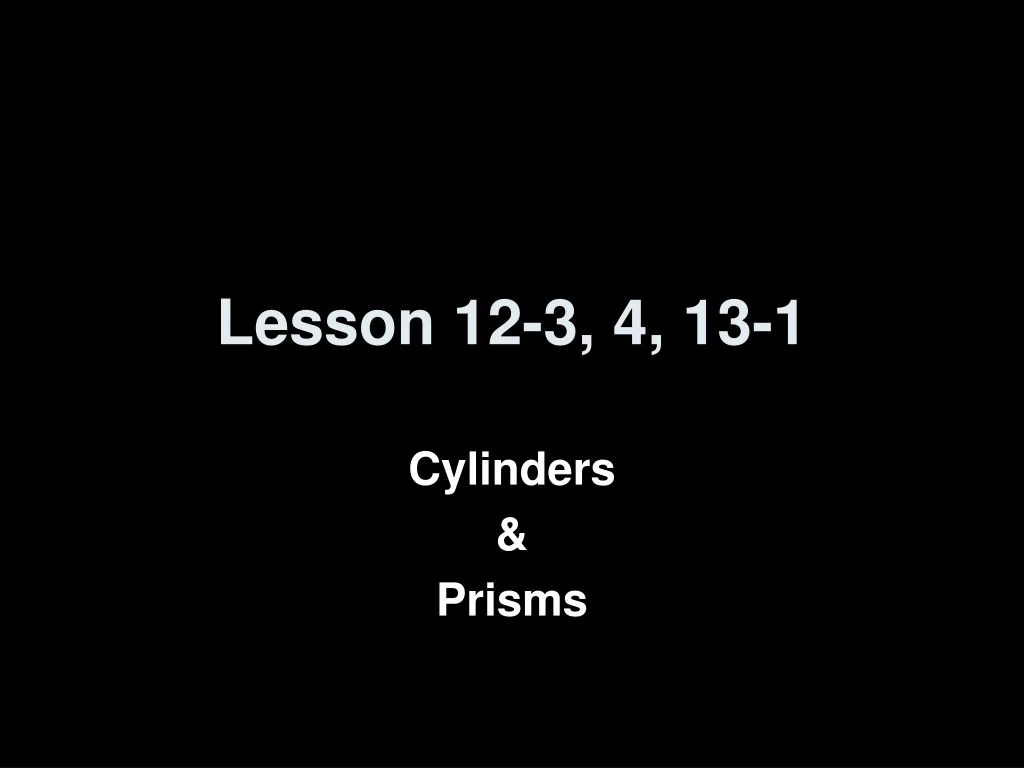 lesson 12 3 4 13 1