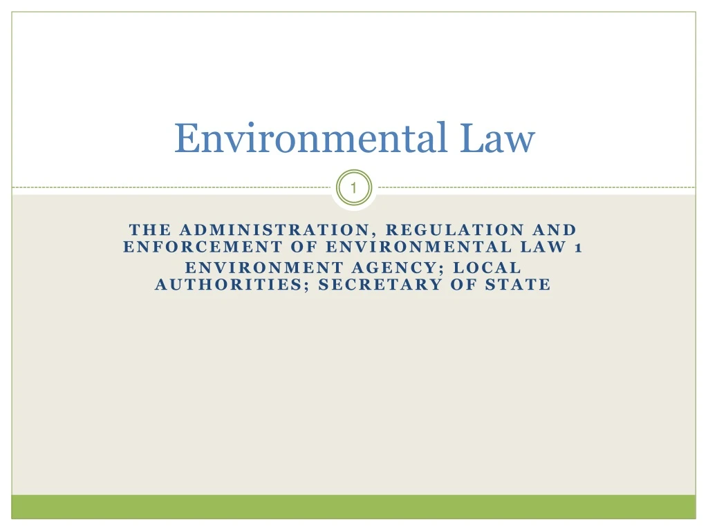 environmental law