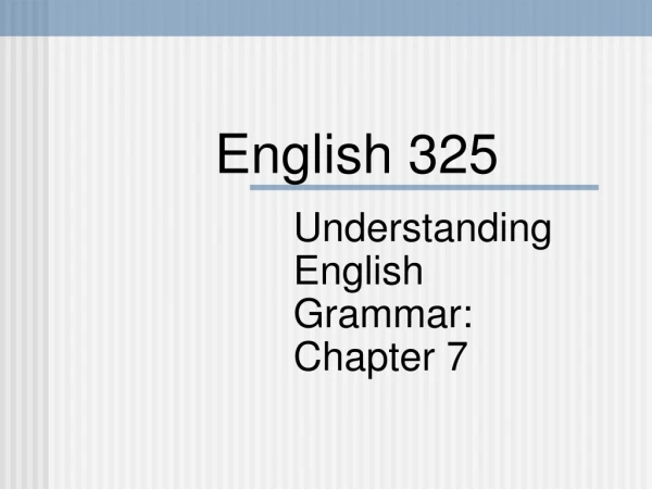 English 325