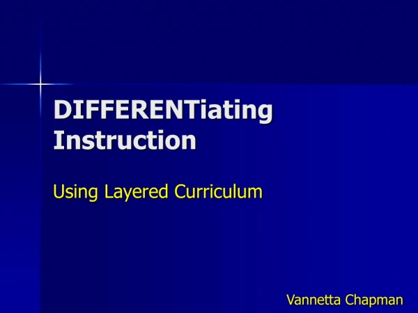 DIFFERENTiating Instruction