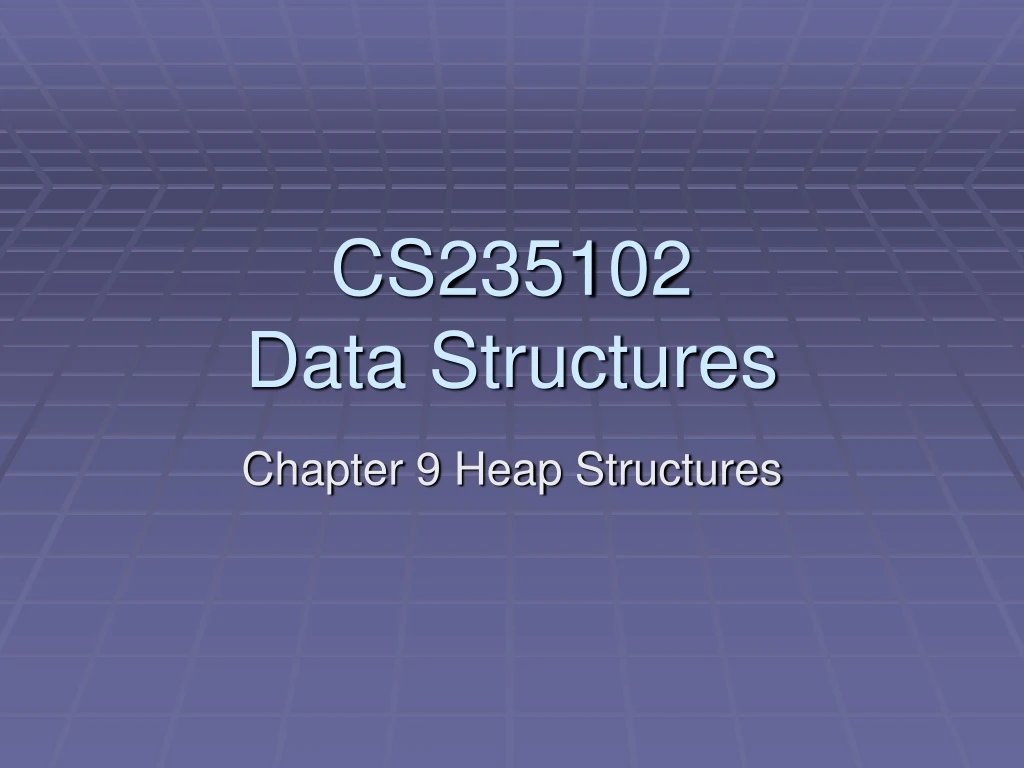 cs235102 data structures