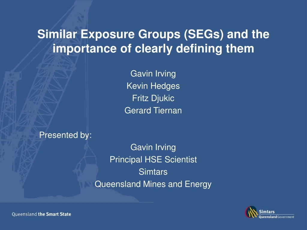 similar exposure groups segs and the importance