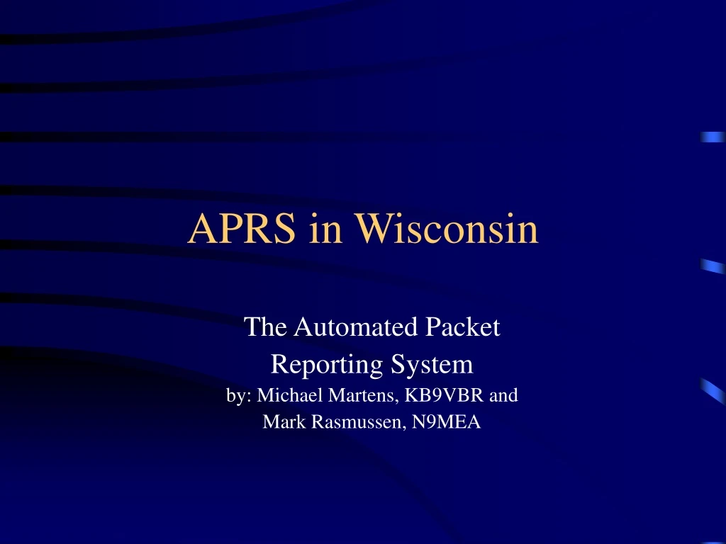 aprs in wisconsin