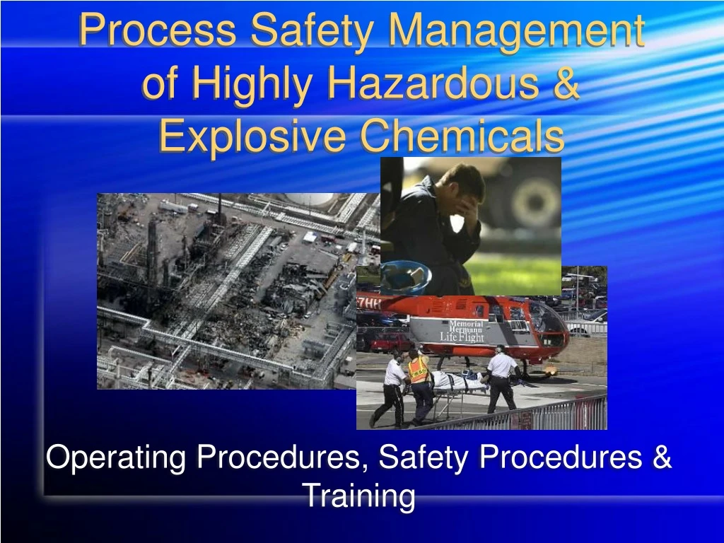 process safety management of highly hazardous