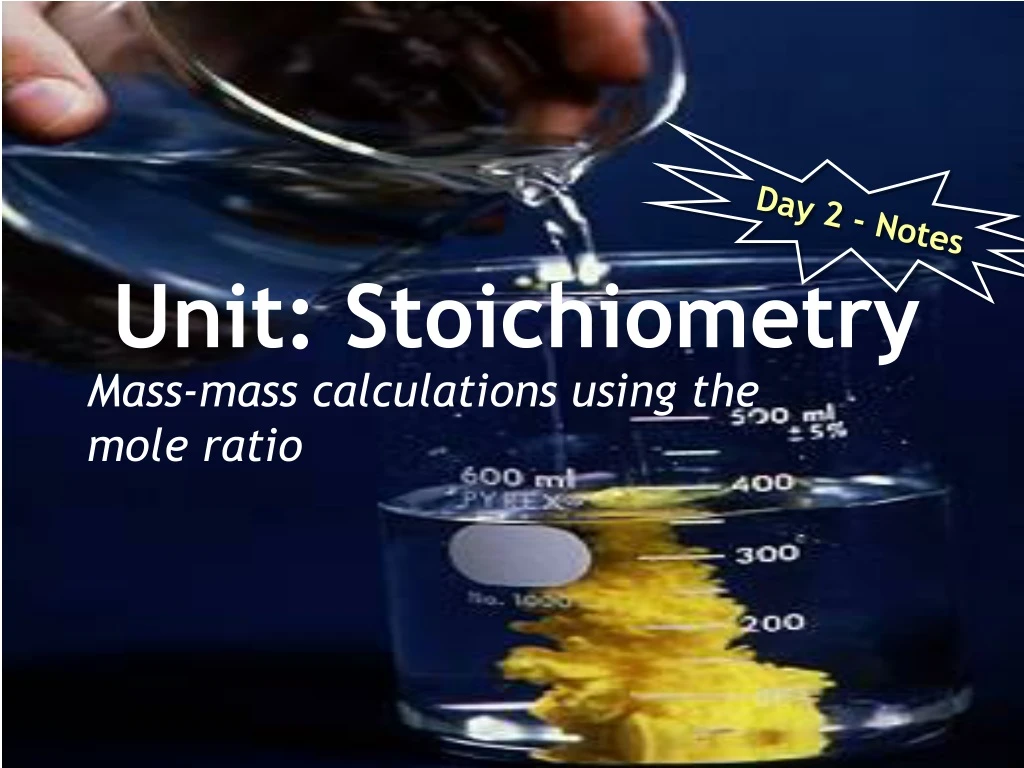 unit stoichiometry