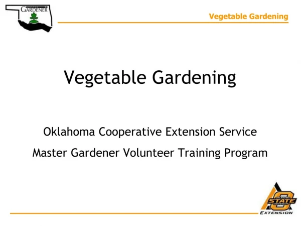 Vegetable Gardening