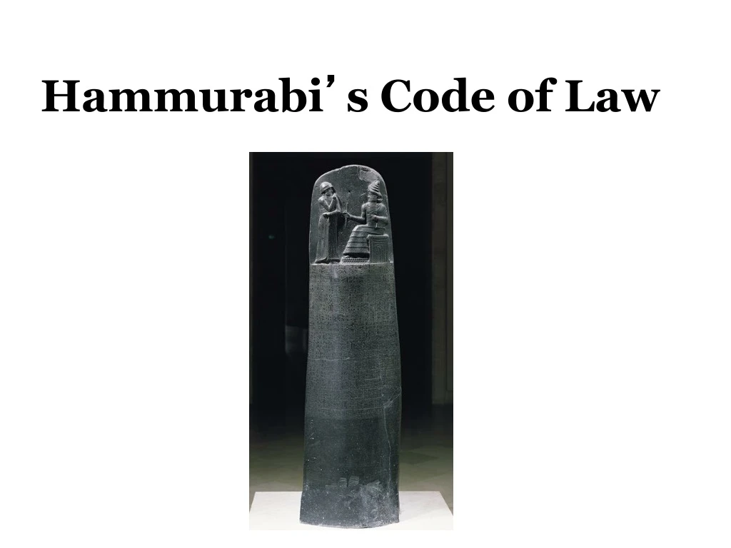 hammurabi s code of law