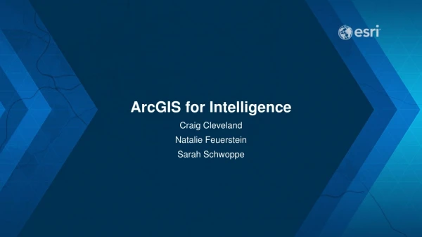 ArcGIS for Intelligence