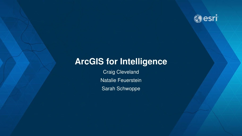 arcgis for intelligence