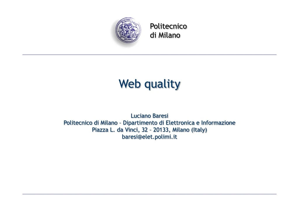 web quality