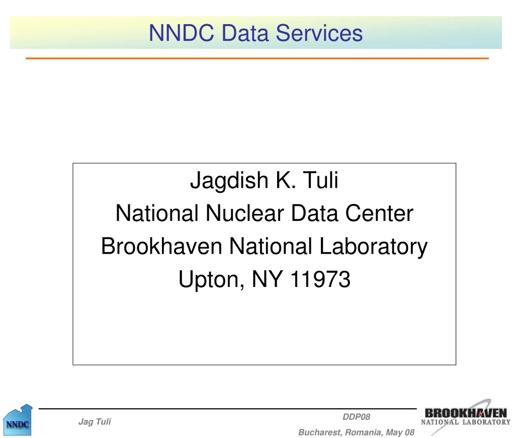 nndc data services