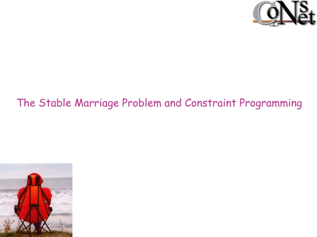 the stable marriage problem and constraint