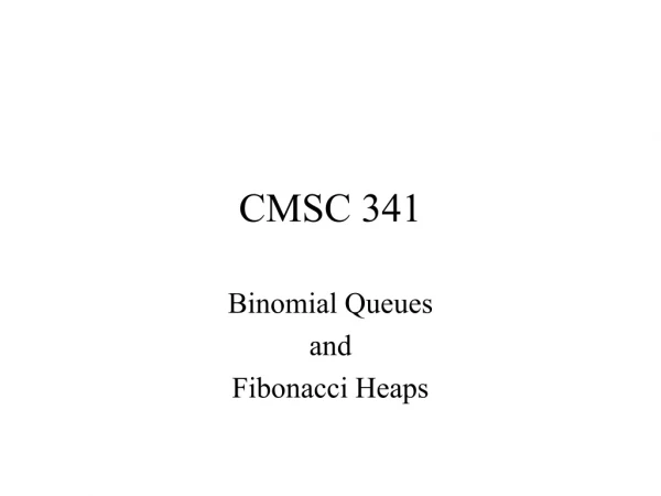 CMSC 341