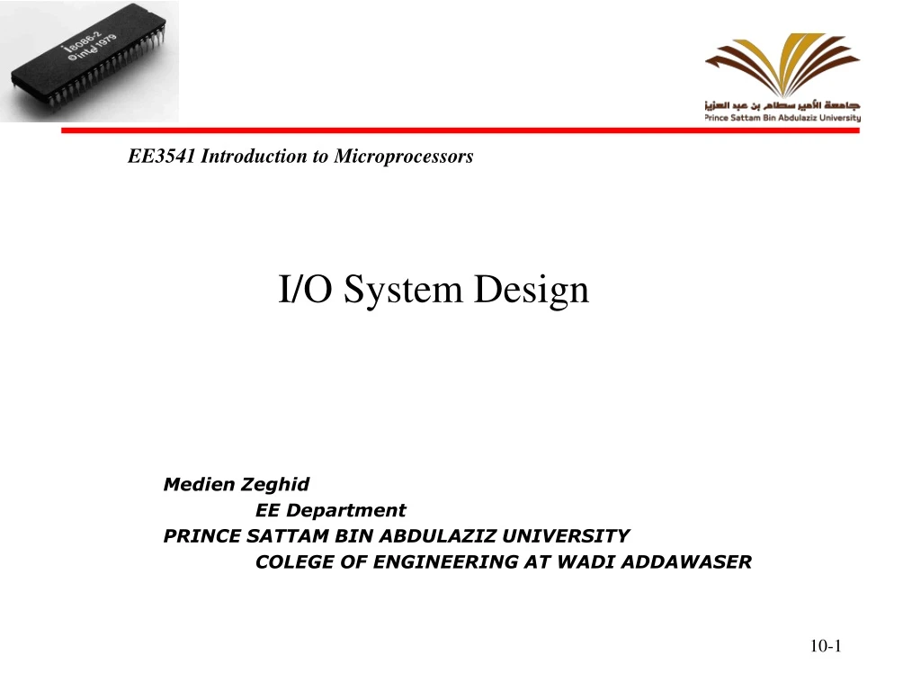 ee3541 introduction to microprocessors