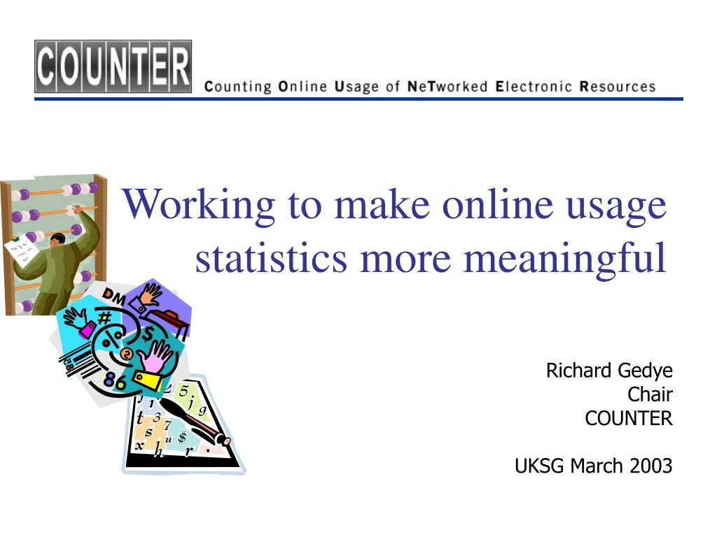 working to make online usage statistics more meaningful