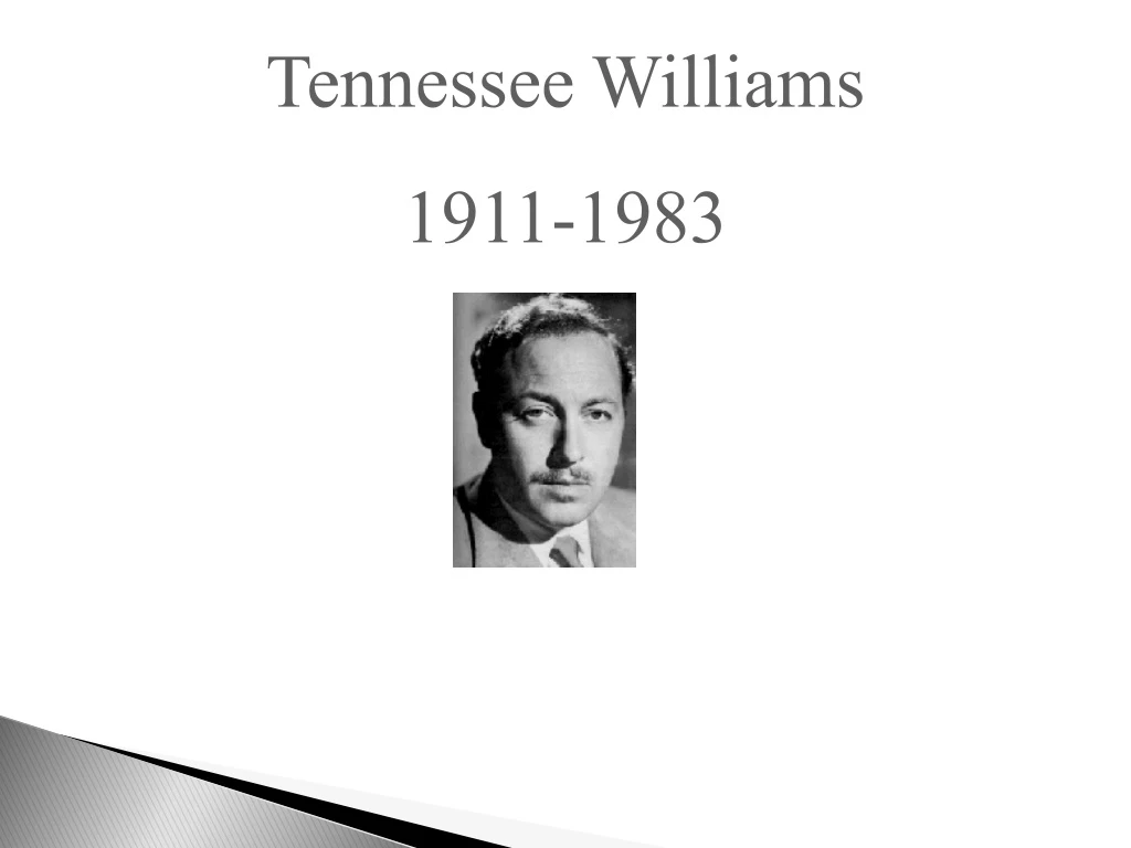 tennessee williams 1911 1983