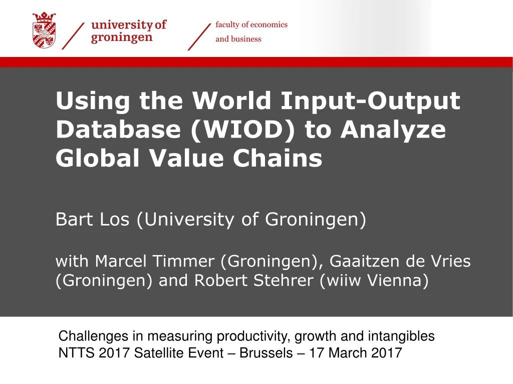 using the world input output database wiod