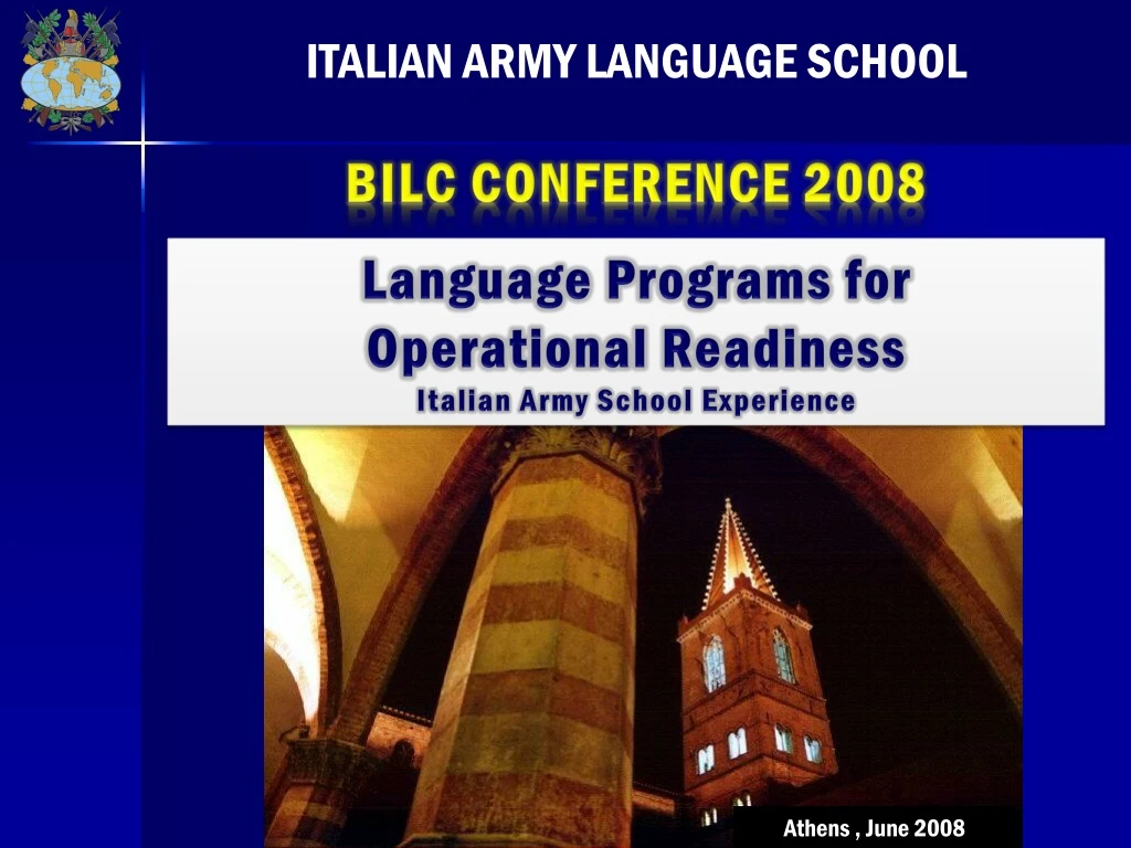italian army language school