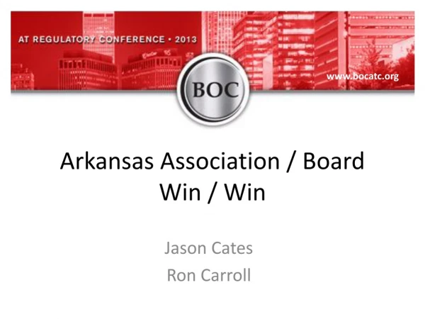 Arkansas Association / Board Win / Win