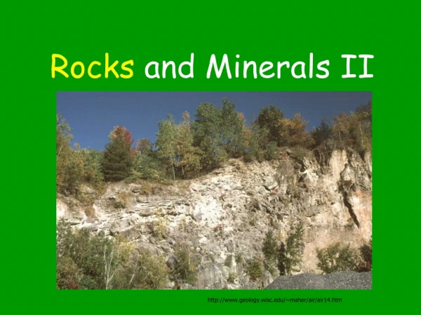Rocks  and Minerals II