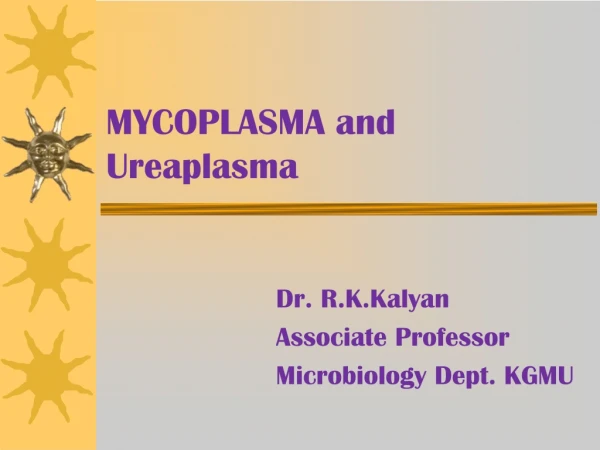 MYCOPLASMA and Ureaplasma