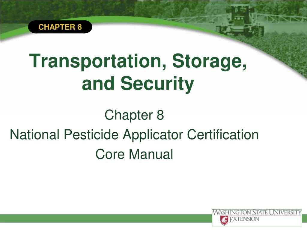 transportation storage and security