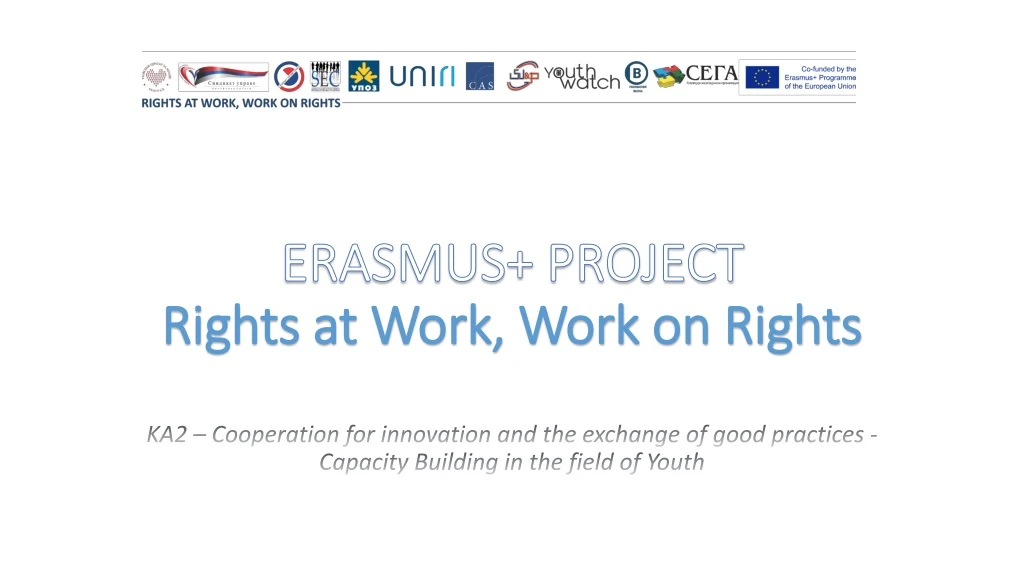 erasmus project rights at work work on rights