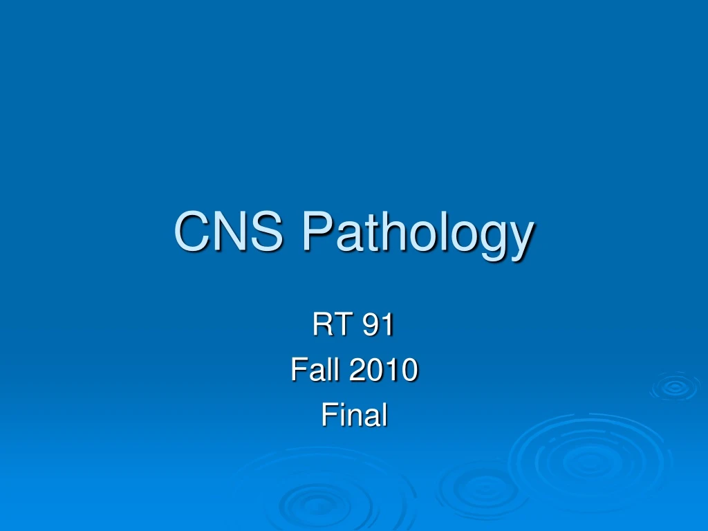 cns pathology