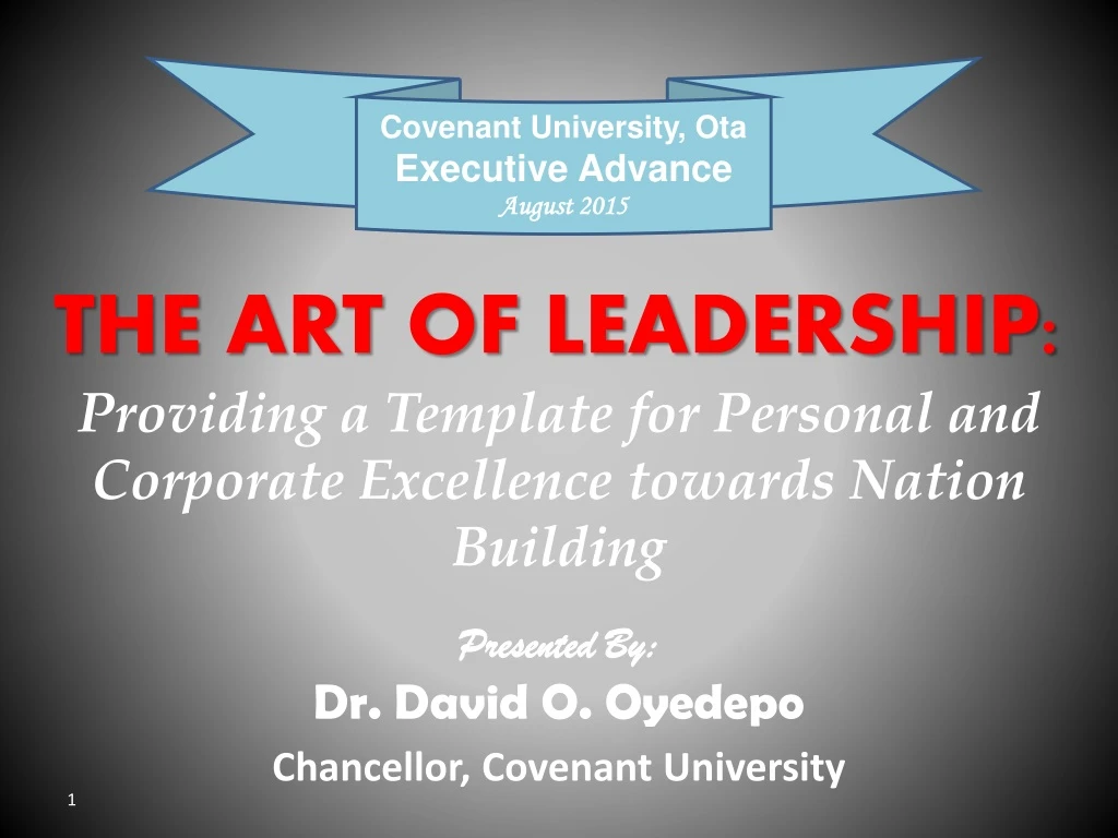 covenant university ota executive advance august