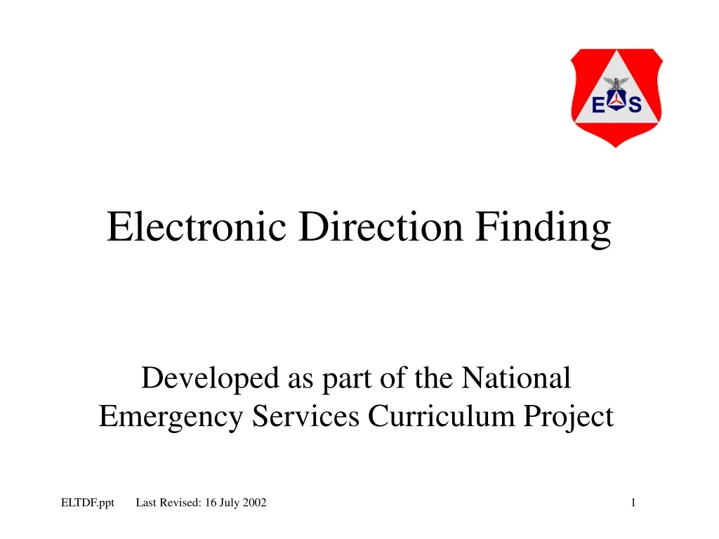 electronic direction finding