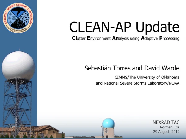 CLEAN-AP Update Cl utter  E nvironment  An alysis using  A daptive  P rocessing