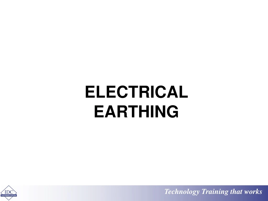 electrical earthing