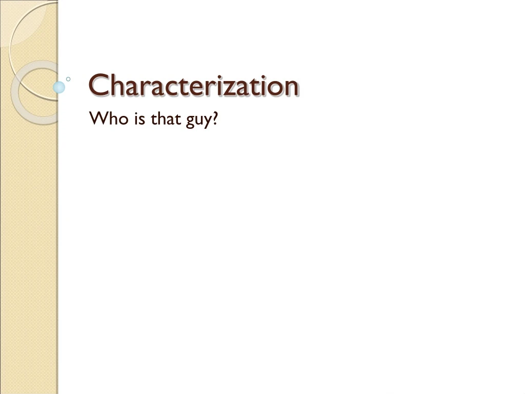 characterization