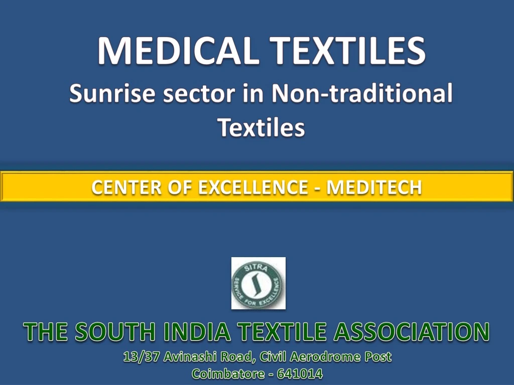 medical textiles sunrise sector