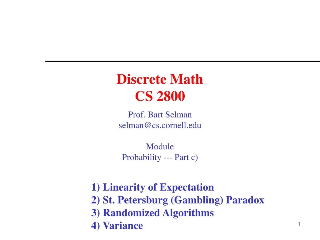 discrete math cs 2800