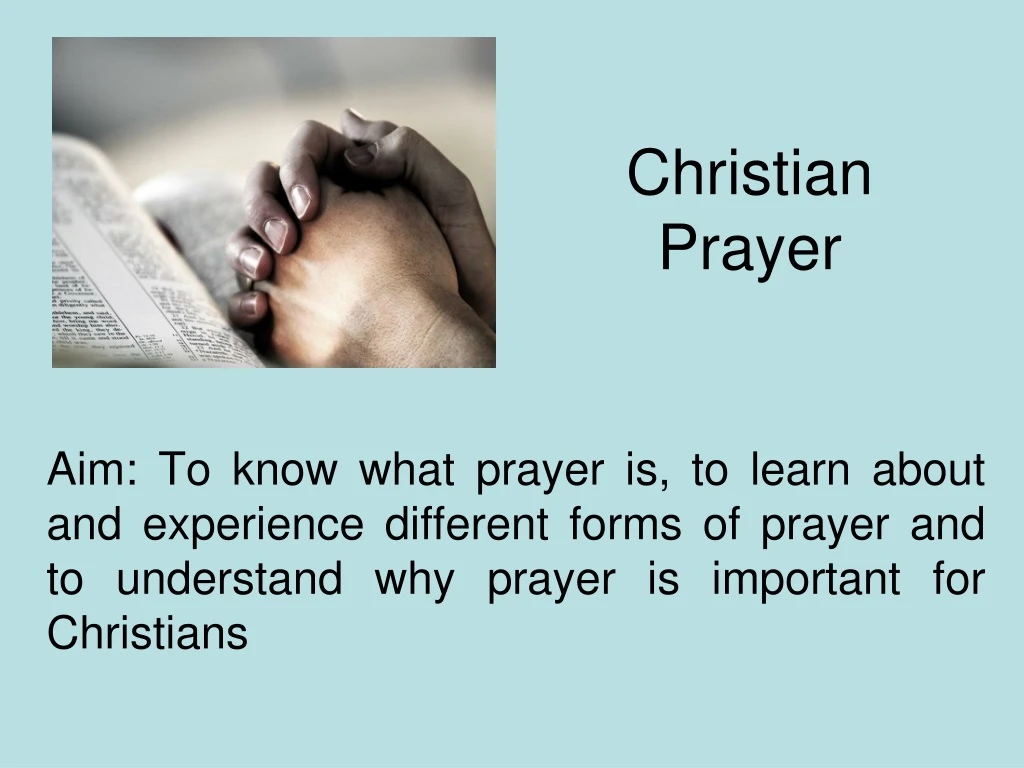 christian prayer