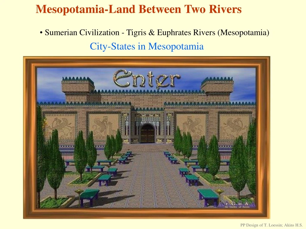 mesopotamia land between two rivers