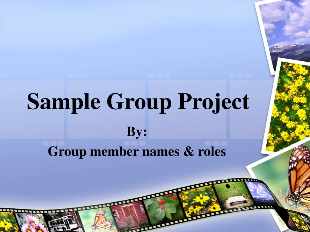 sample group project