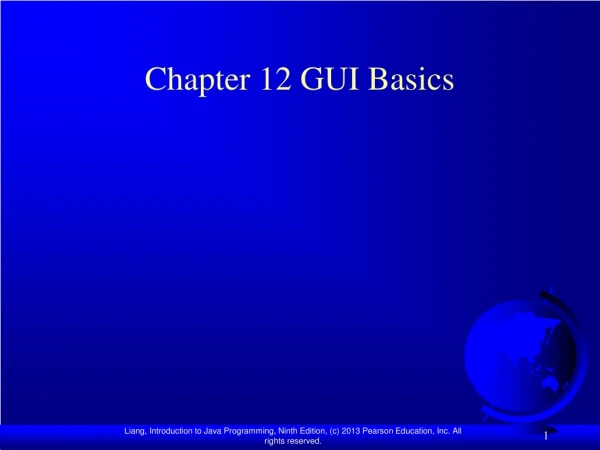 Chapter 12 GUI Basics