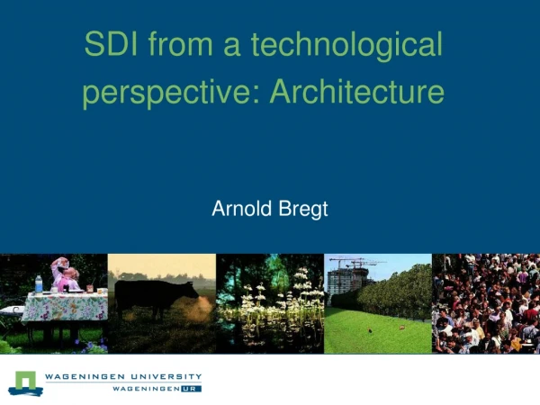 SDI from a technological perspective: Architecture