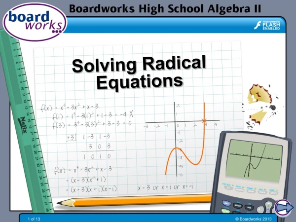 Solving Radical  Equations