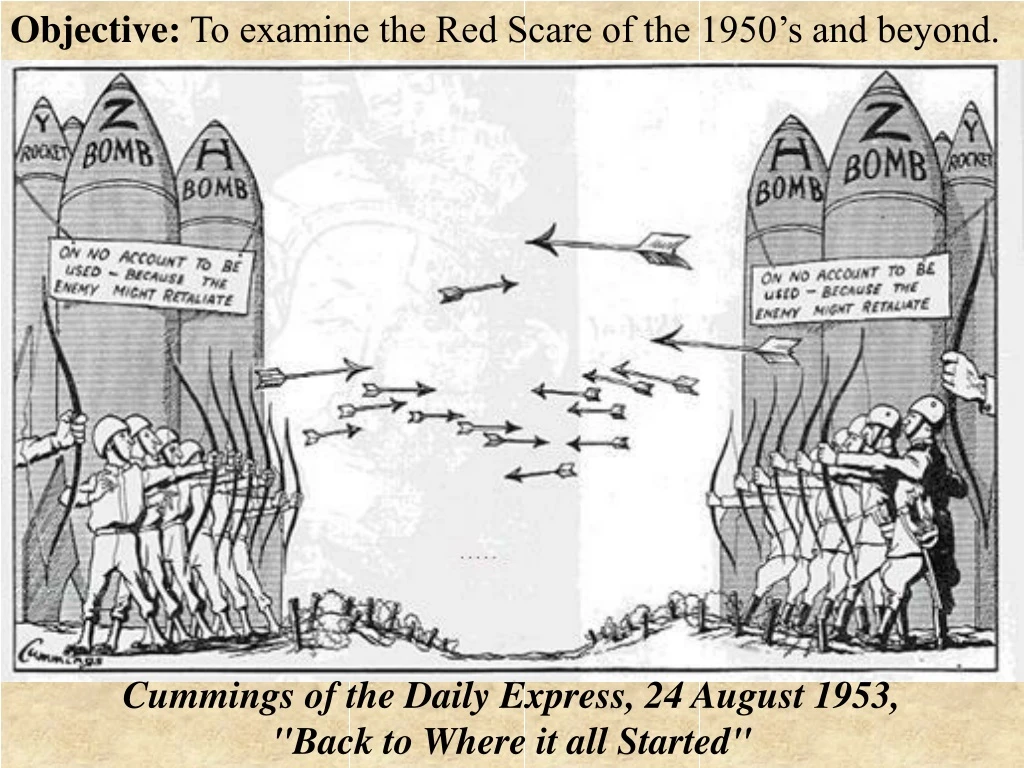 objective to examine the red scare of the 1950