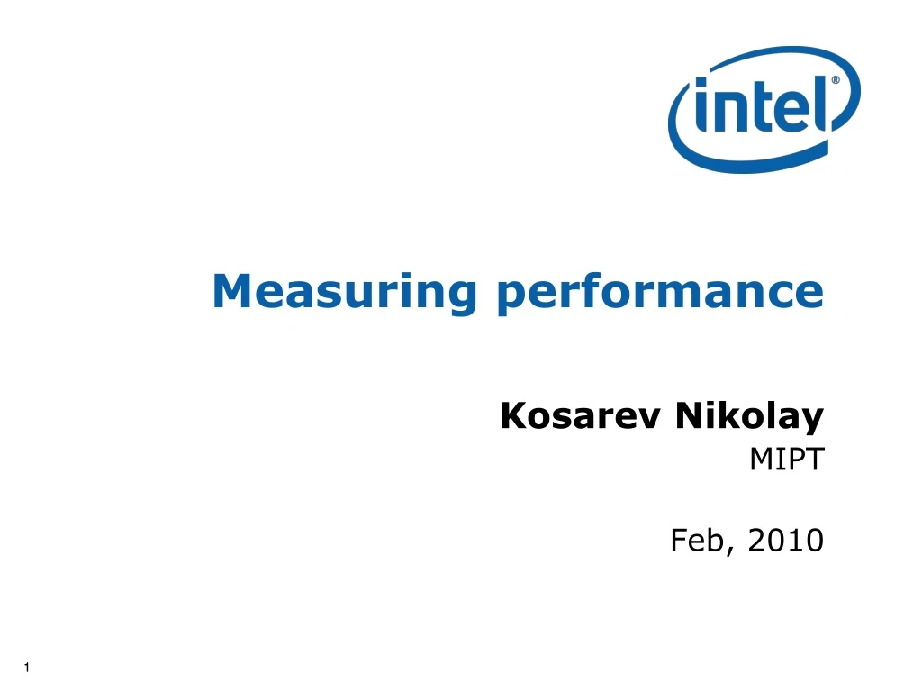 measuring performance