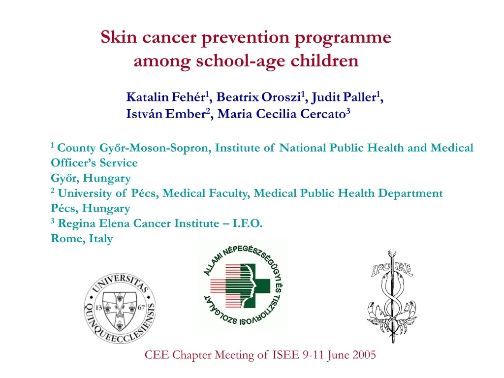 skin cancer prevention programme among school