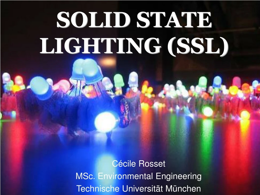 solid state lighting ssl